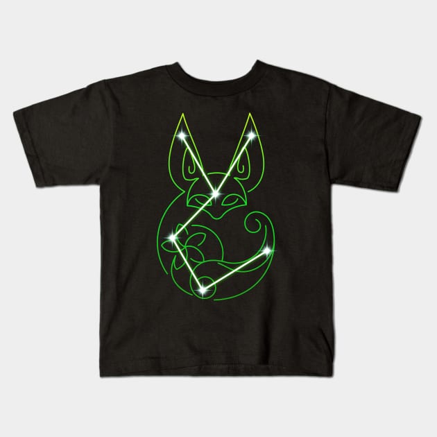 Vulpes Zerda Constellation Kids T-Shirt by GachaSlave